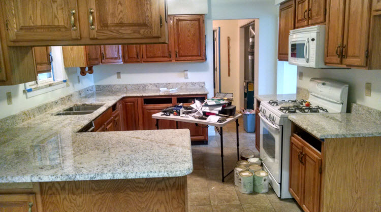 Granite Counter Tops Before | K2 Stoneworks